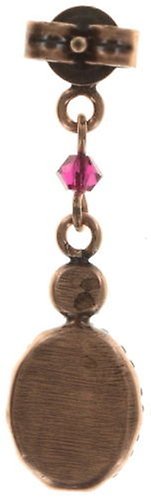 image for Earring Stud Dangling Melody Drops Red  