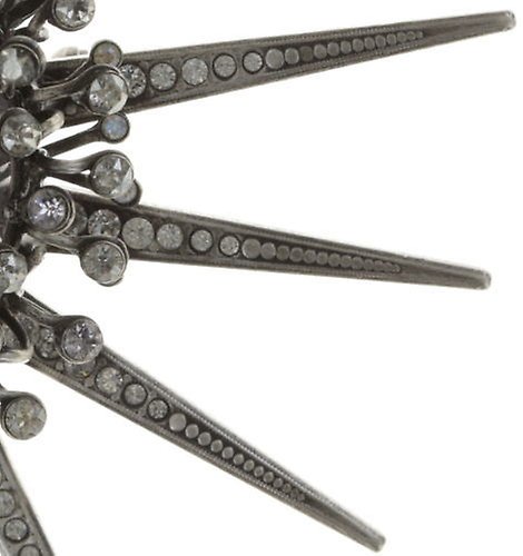 Kép Brooch Galaxy in Glass White / Grey  extra large