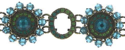 Bild für Armband Maharani Blau / Grün  18,5cm