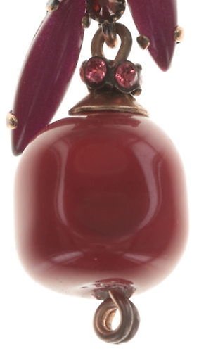 image pour Clou d'oreille pendant Fiancee Rouge  