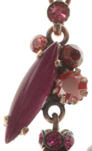 image for Earring Stud Dangling Fiancee Red  