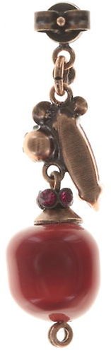 image pour Clou d'oreille pendant Fiancee Rouge  