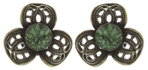 image pour Clou d'oreille Nostalgia Jaune / Vert  