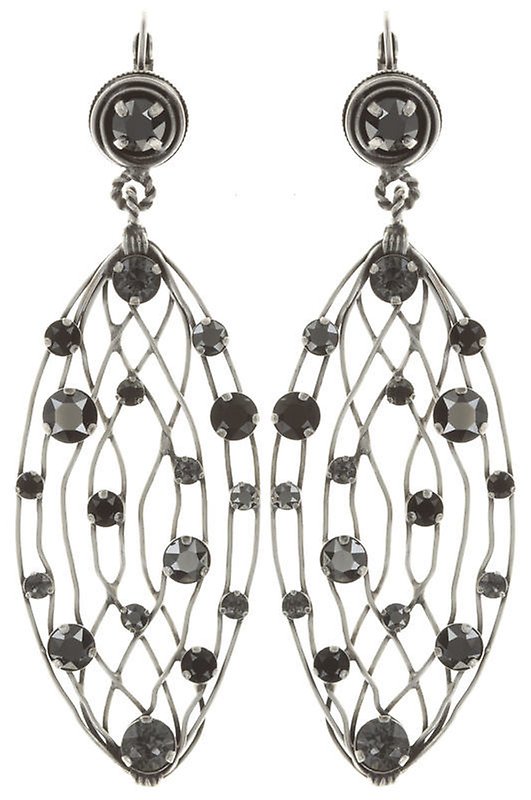 image pour Boucles d'oreilles Eurowire pendantes Cages Noir  