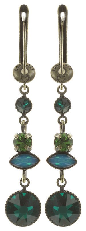 image pour Boucles d'oreilles pendantes Mini Treasure Vert Foncé  