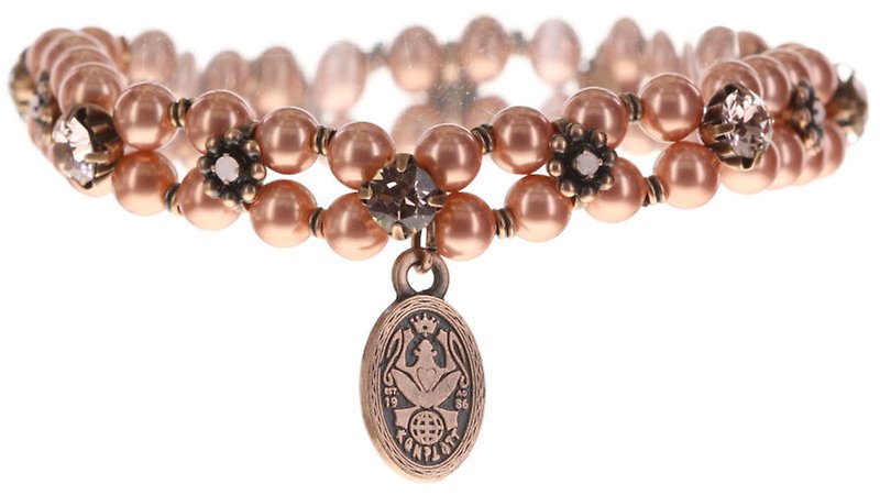 Bild für Armband elastisch Pearl 'n' Ribbons Pink  