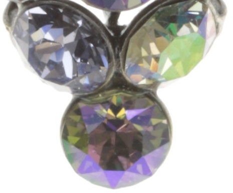 image for Earring stud Magic Fireball Blue / Lila  