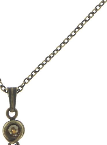 image for Necklace Pendant Sparkle Twist Yellow  