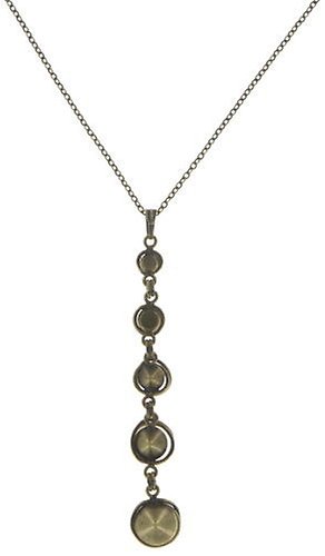 image for Necklace Pendant Sparkle Twist Yellow  