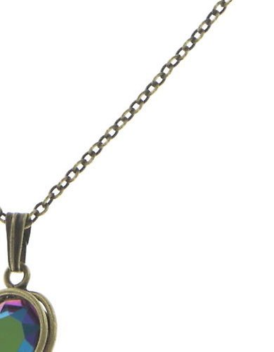 image for Necklace Pendant Sparkle Twist Blue / Green scarabaeus green 