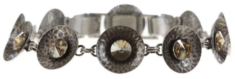 image for Bracelet Rivoli Concave Beige crystal golden shadow extra small
