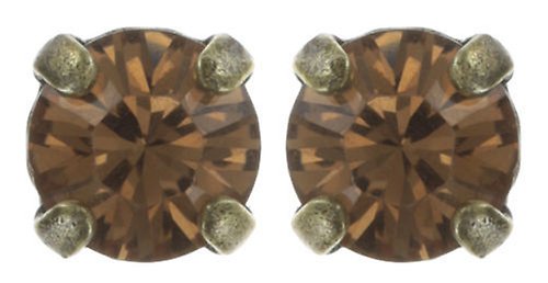 Bild für Ohrstecker Black Jack Beige Hell-Rauchiges Topaz SS 29