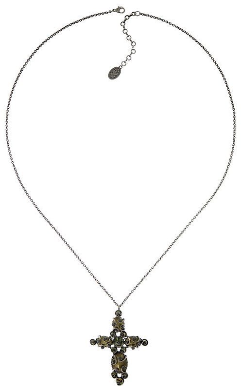 image for Necklace Pendant Dragon Shield Green  