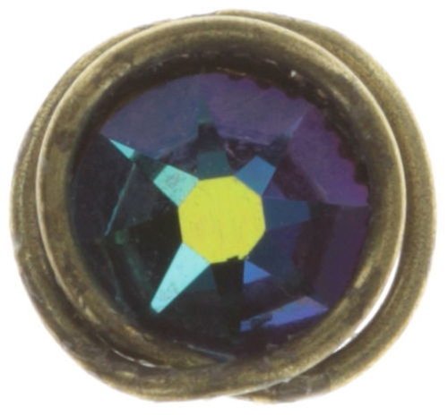 image for Earring Stud Sparkle Twist Blue / Green scarabaeus green 