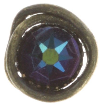 image for Earring Stud Sparkle Twist Blue / Green scarabaeus green 