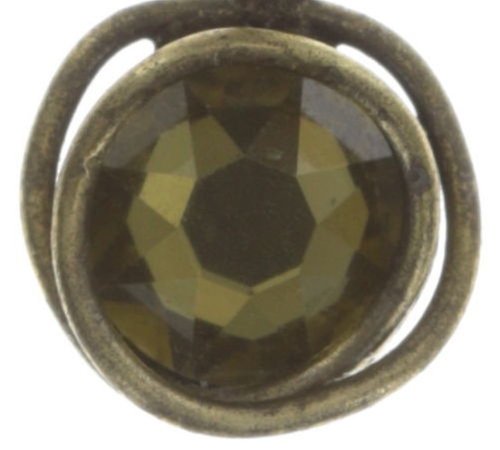 image for Earring Stud Dangling Sparkle Twist Green olive 