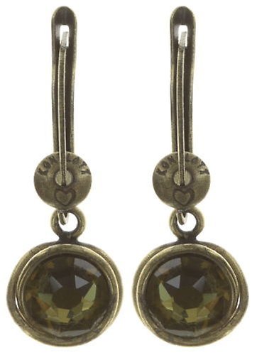 image pour Boucles d'oreilles pendantes Sparkle Twist Vert olive 