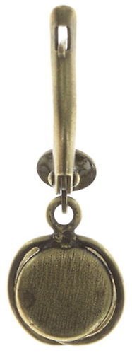 image for Earring Dangling Sparkle Twist Green olive 