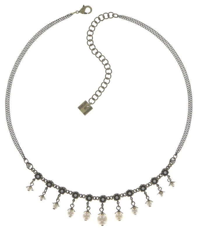 image pour Collier Pearl 'n' Ribbons Blanc  