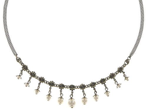 image pour Collier Pearl 'n' Ribbons Blanc  