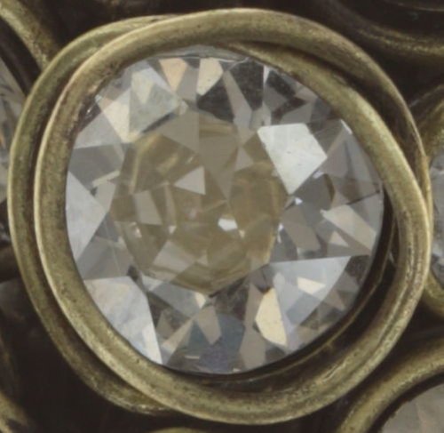 image for Ring Sparkle Twist White crystal silver shade 