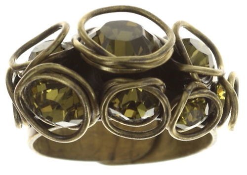 image for Ring Sparkle Twist Green olive 