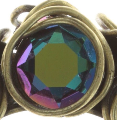 image for Ring Sparkle Twist Blue / Green scarabaeus green 