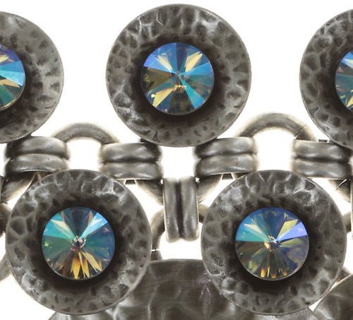 image pour Collier Rivoli Concave Bleu / Lila crystal paradise shine 