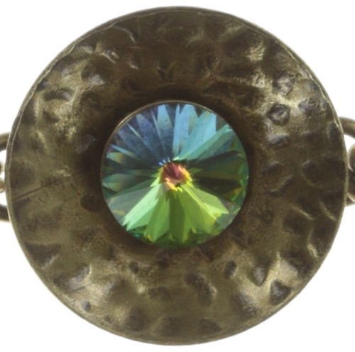 image for Bracelet Rivoli Concave Green crystal vitrail medium extra small