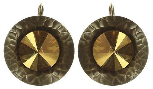 Bild für Ohrringe mit Brisur Rivoli Concave Gelb crystal metallic sunshine Extra Large