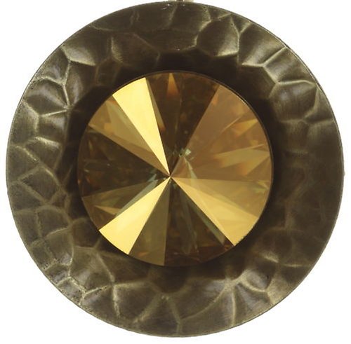 image pour Boucles d'oreilles Eurowire Rivoli Concave Jaune crystal metallic sunshine extra large