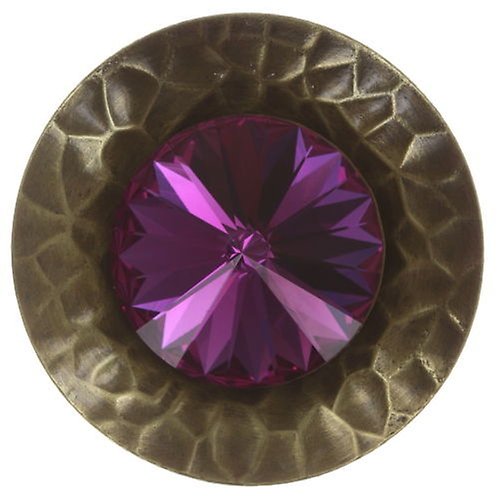image for Ring Rivoli Concave dark rose fuchsia extra large