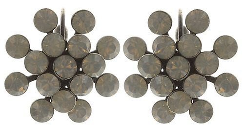 image for Earring eurowire Magic Fireball White / Grey light grey opal Classic Size (21mm Ø)