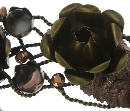 image for Head Band A Rose is a Rose is a Rose Pink / Brown  medium