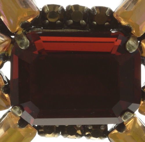 Bild für Brosche Aztec Braun / Gelb  