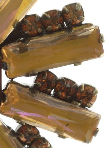 image for Brooch Aztec Brown / Yellow  