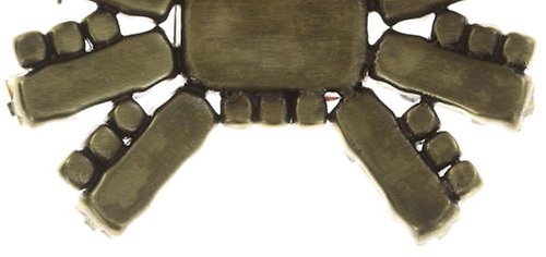 image pour Broche Aztec Marron / Jaune  