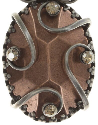 image for Necklace Pendant Dragon Shield Brown  