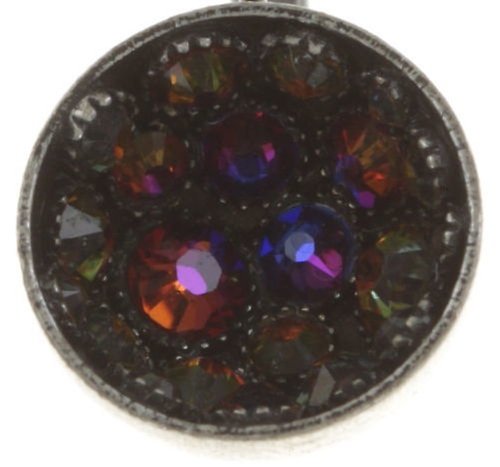 image pour Boucles d'oreilles Eurowire Orchid Hybrid Marron / Orange crystal volcano small