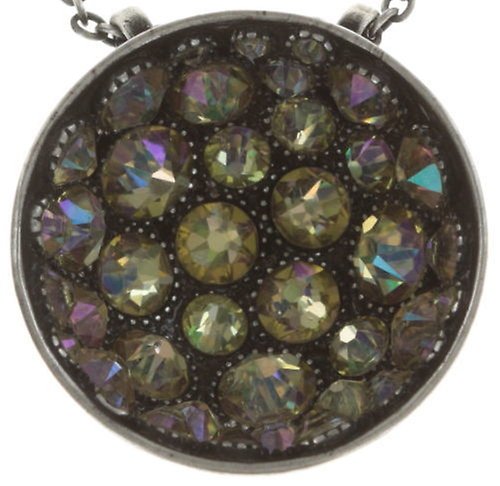 image pour Collier pendant Orchid Hybrid Jaune crystal luminous green medium