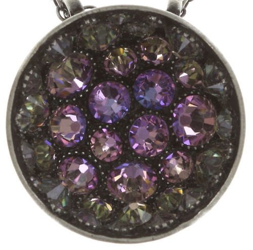 image for Necklace Pendant Orchid Hybrid Pink crystal vitrail light medium