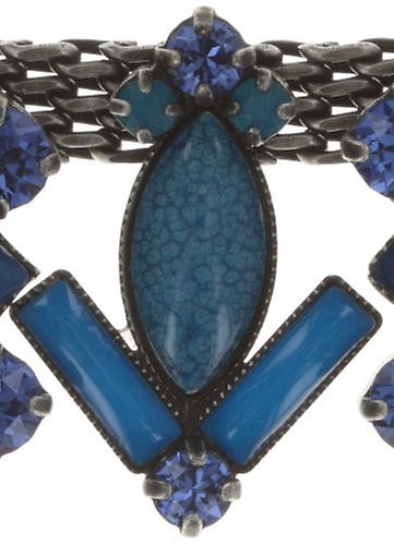 image pour Collier ART DECO Bleu  