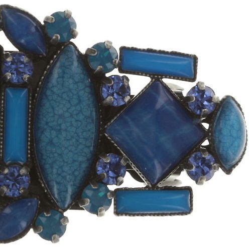 image pour Barrette ART DECO Bleu  