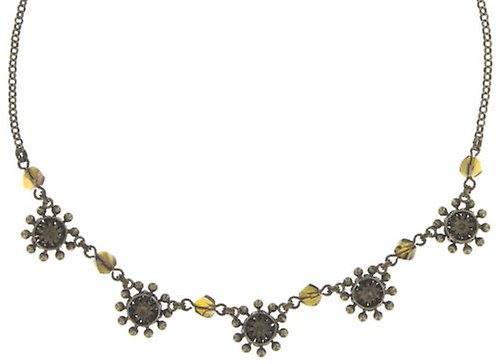 image for Necklace Pool-Side Flower Brown  