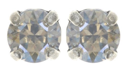 image pour Clou d'oreille Black Jack Blanc crystal moonlight SS 29