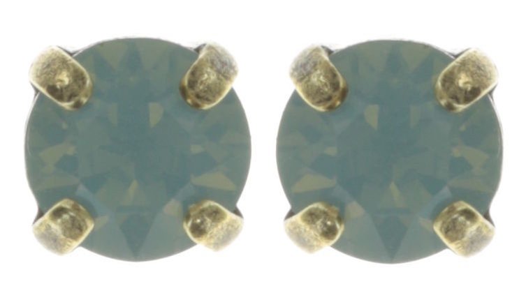 image pour Clou d'oreille Black Jack Vert pacific opal SS 29