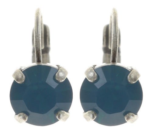 image pour Boucles d'oreilles Eurowire Black Jack Bleu caribbean blue opal SS 39