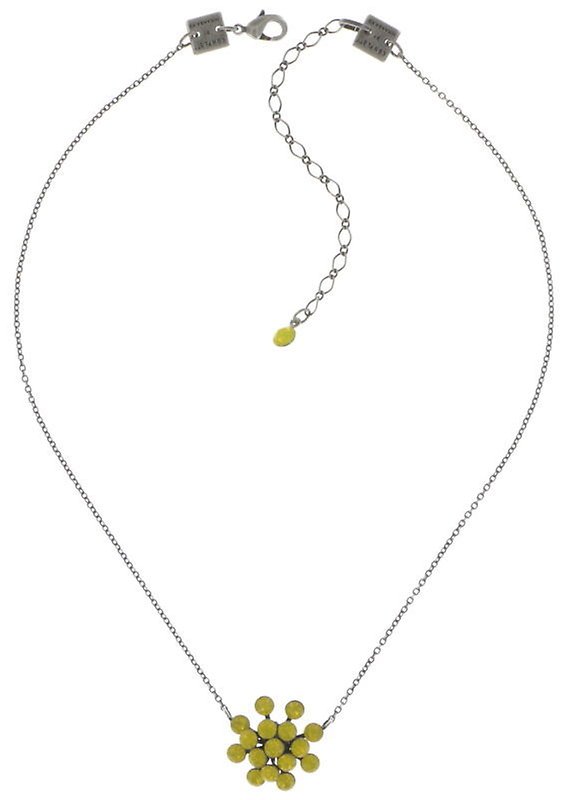 Bild für Halskette mit Anh&auml;nger Magic Fireball Gelb yellow opal Classic Size (21mm Ø)