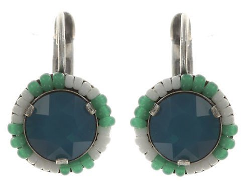 image pour Boucles d'oreilles Eurowire Dream Catcher Vert / Blanc / Bleu  