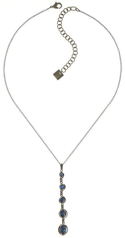 image pour Collier pendant Sparkle Twist Bleu crystal bermuda blue 
